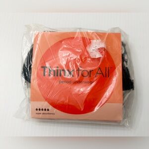 Thinx Wildcat Black Period Leakproof Underwear Brief - M